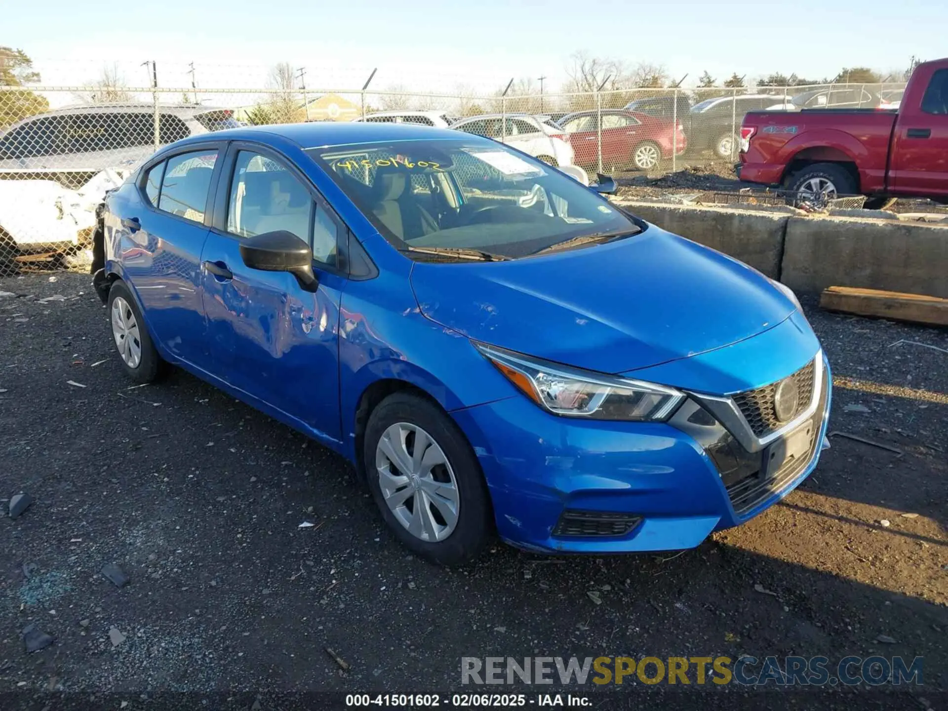 1 Photograph of a damaged car 3N1CN8BV4LL859401 NISSAN VERSA 2020