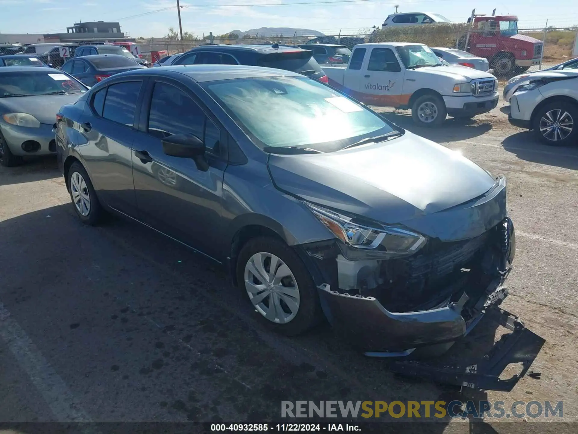 1 Photograph of a damaged car 3N1CN8BV8LL870837 NISSAN VERSA 2020