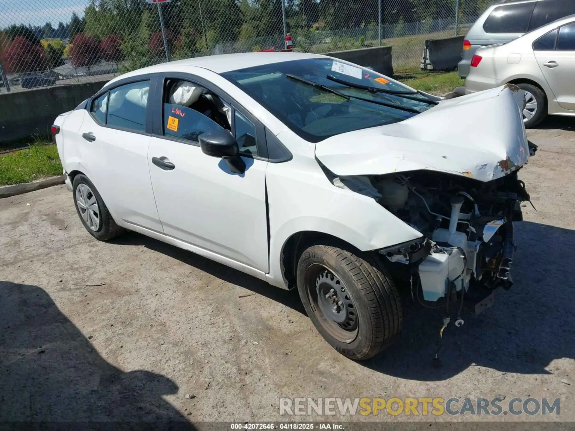 1 Photograph of a damaged car 3N1CN8DV0LL828420 NISSAN VERSA 2020