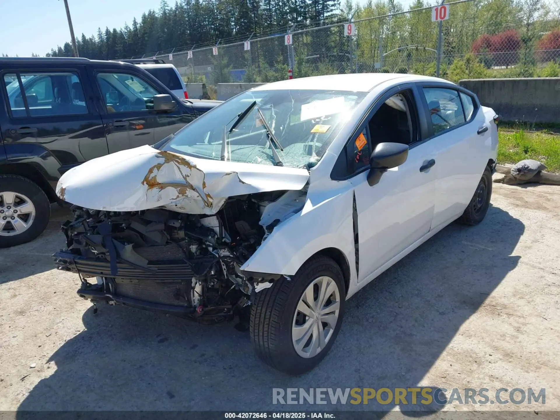 2 Photograph of a damaged car 3N1CN8DV0LL828420 NISSAN VERSA 2020