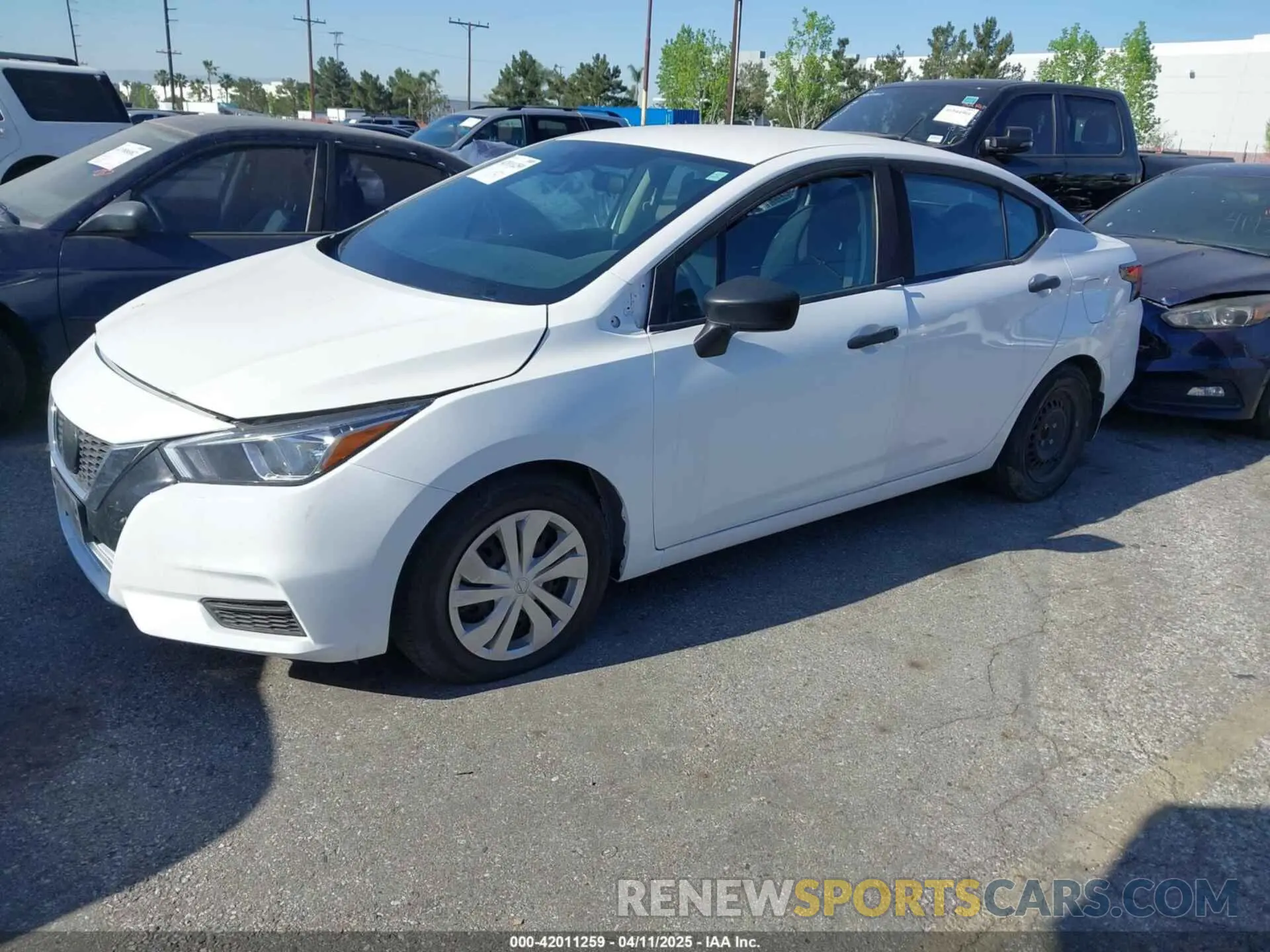 2 Photograph of a damaged car 3N1CN8DV2LL803602 NISSAN VERSA 2020