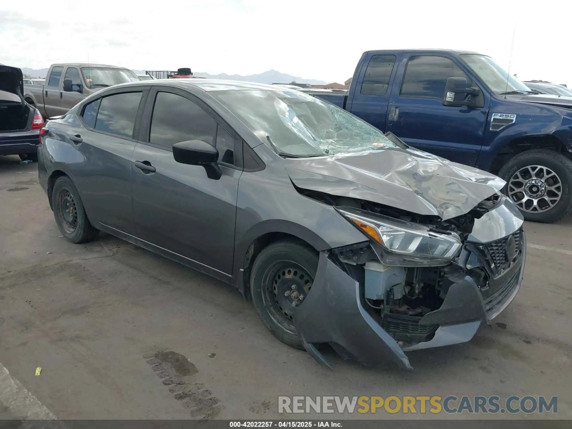 1 Photograph of a damaged car 3N1CN8DV4LL822989 NISSAN VERSA 2020
