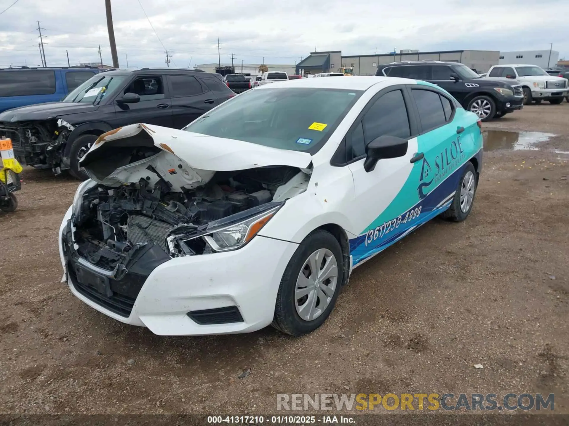2 Photograph of a damaged car 3N1CN8DV4LL874977 NISSAN VERSA 2020