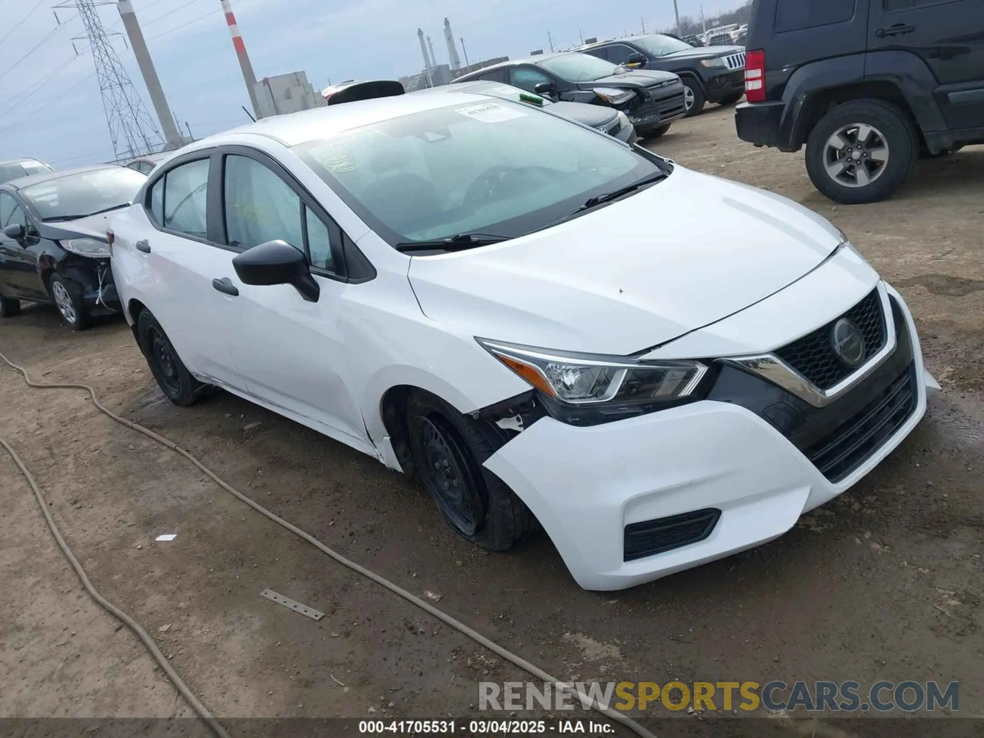 1 Photograph of a damaged car 3N1CN8DV4LL918072 NISSAN VERSA 2020