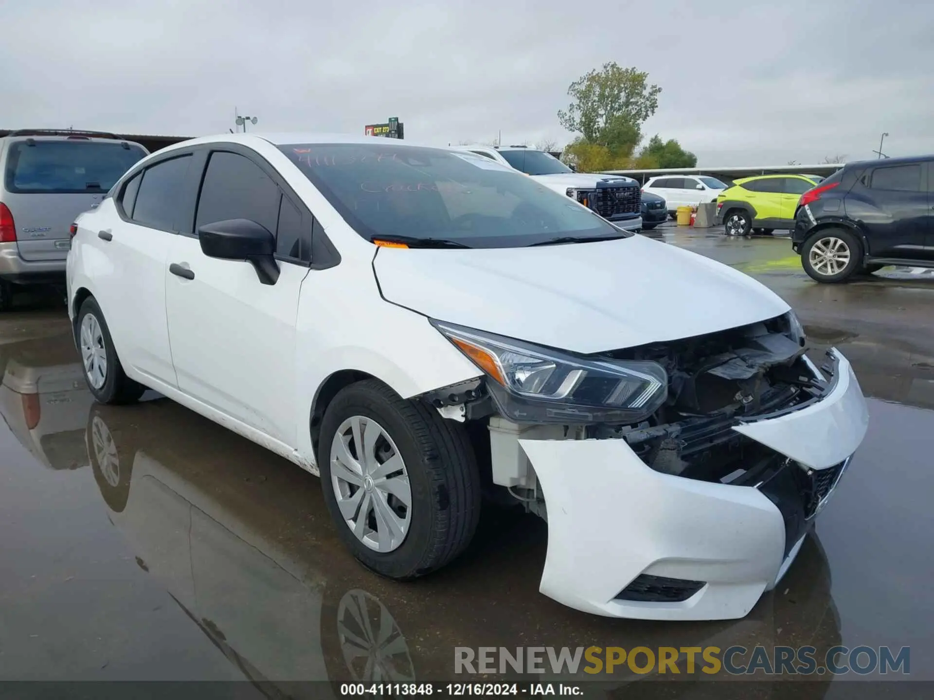 1 Photograph of a damaged car 3N1CN8DV7LL850060 NISSAN VERSA 2020
