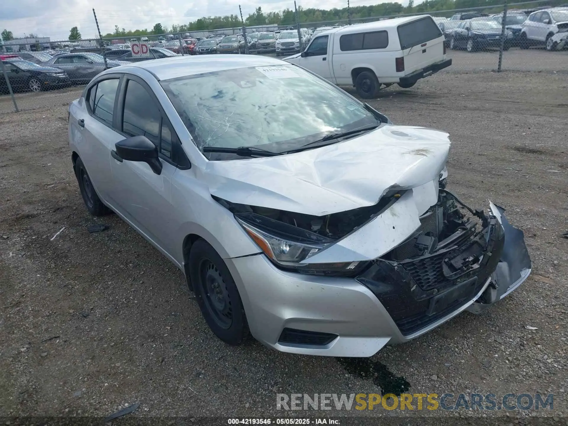 1 Photograph of a damaged car 3N1CN8DV7LL874584 NISSAN VERSA 2020