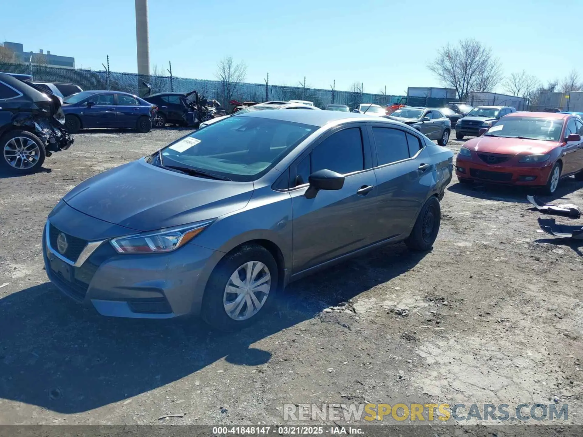 2 Photograph of a damaged car 3N1CN8DVXLL803721 NISSAN VERSA 2020