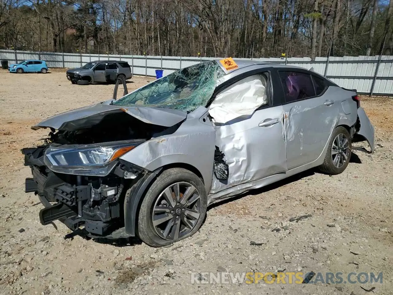 1 Photograph of a damaged car 3N1CN8EV6LL841350 NISSAN VERSA 2020
