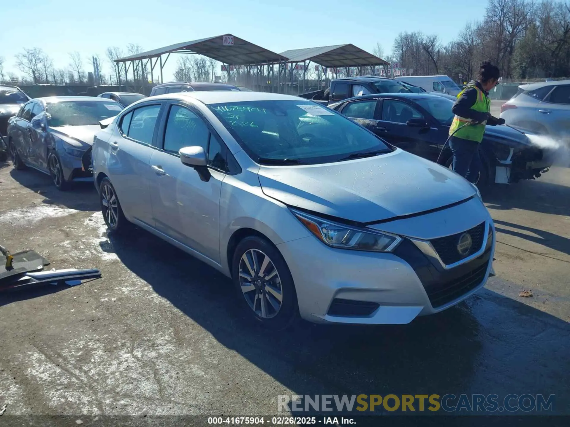 1 Photograph of a damaged car 3N1CN8EV6LL854504 NISSAN VERSA 2020