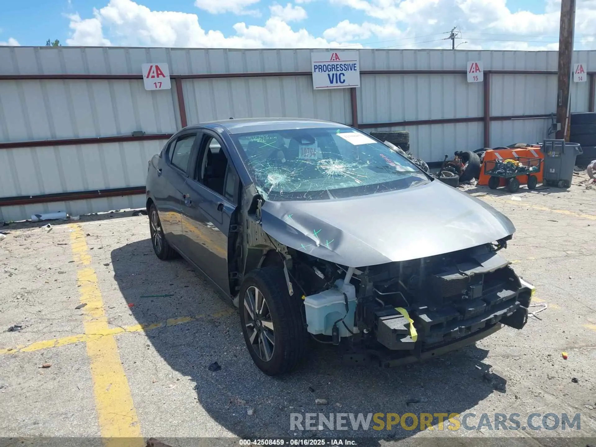1 Photograph of a damaged car 3N1CN8EV6LL875420 NISSAN VERSA 2020