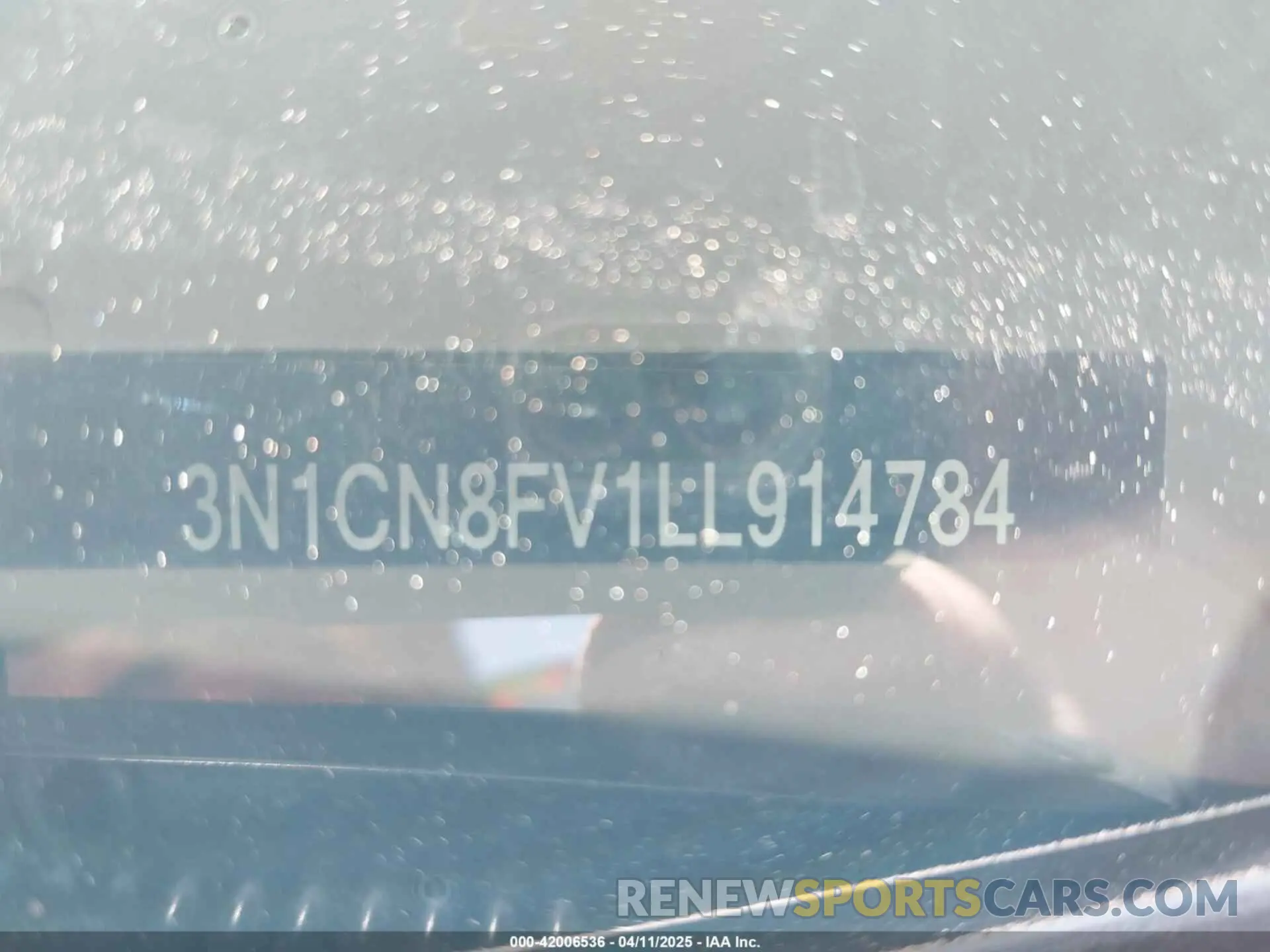 9 Photograph of a damaged car 3N1CN8FV1LL914784 NISSAN VERSA 2020