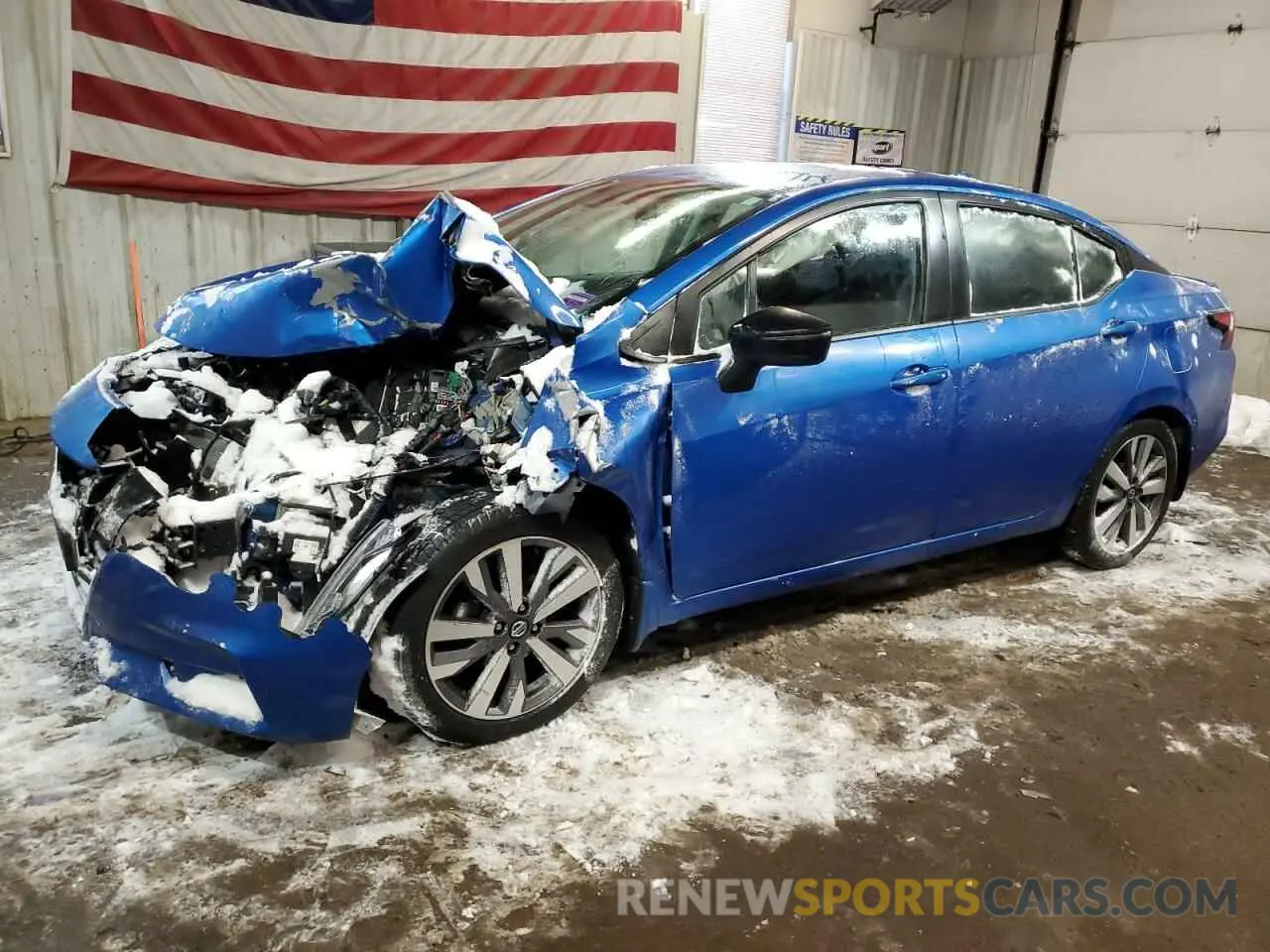 1 Photograph of a damaged car 3N1CN8FV5LL811643 NISSAN VERSA 2020
