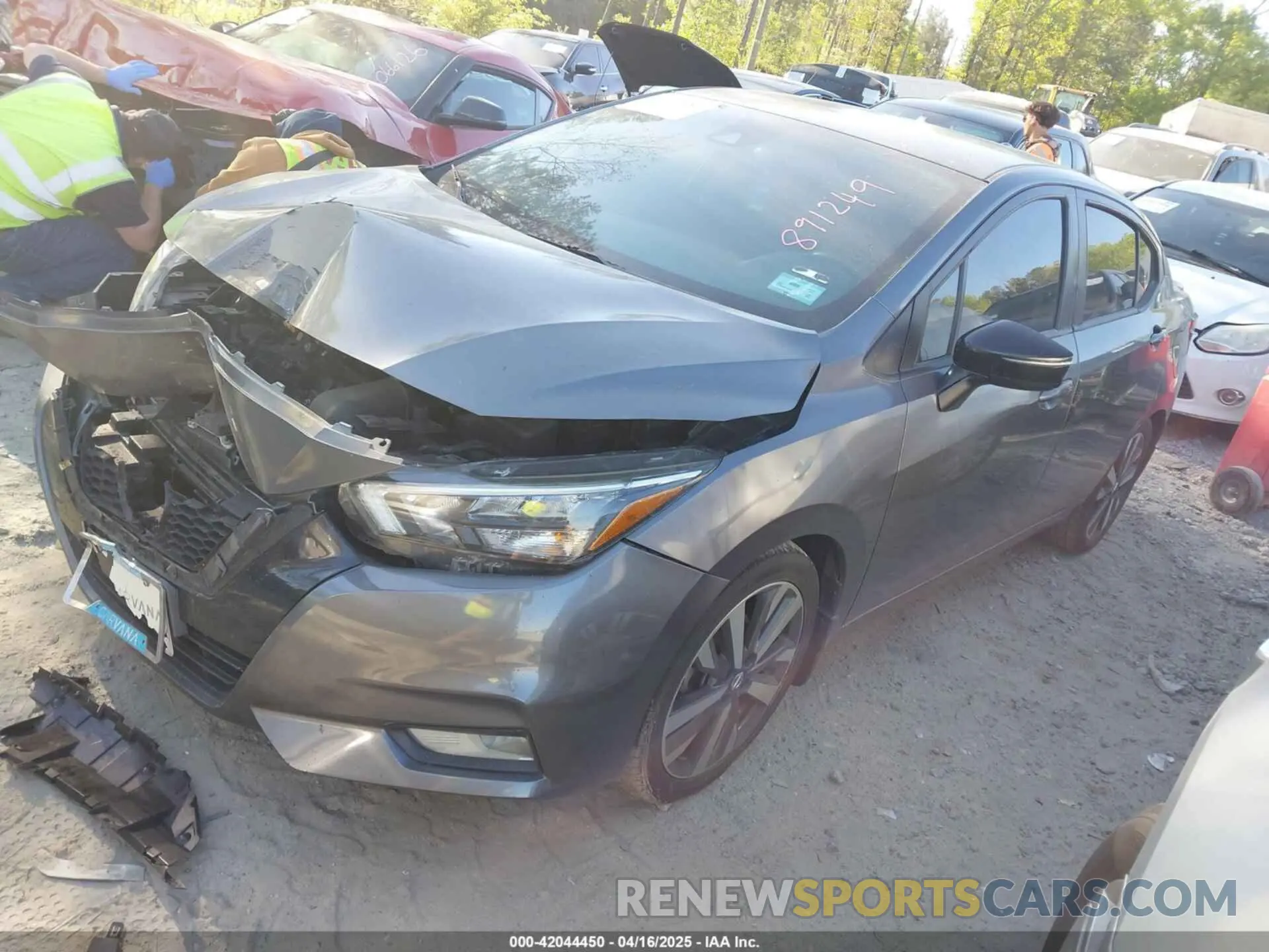 2 Photograph of a damaged car 3N1CN8FV5LL891249 NISSAN VERSA 2020