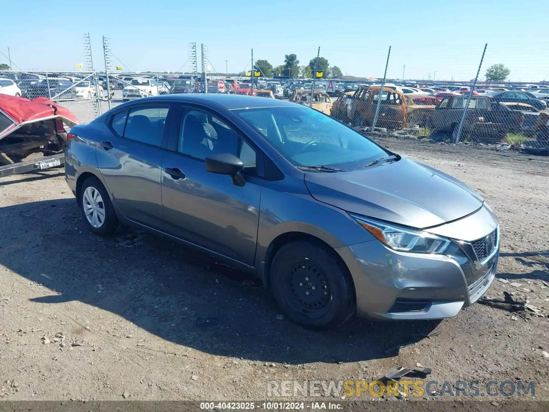 1 Photograph of a damaged car 3N1CN8BV3ML879656 NISSAN VERSA 2021