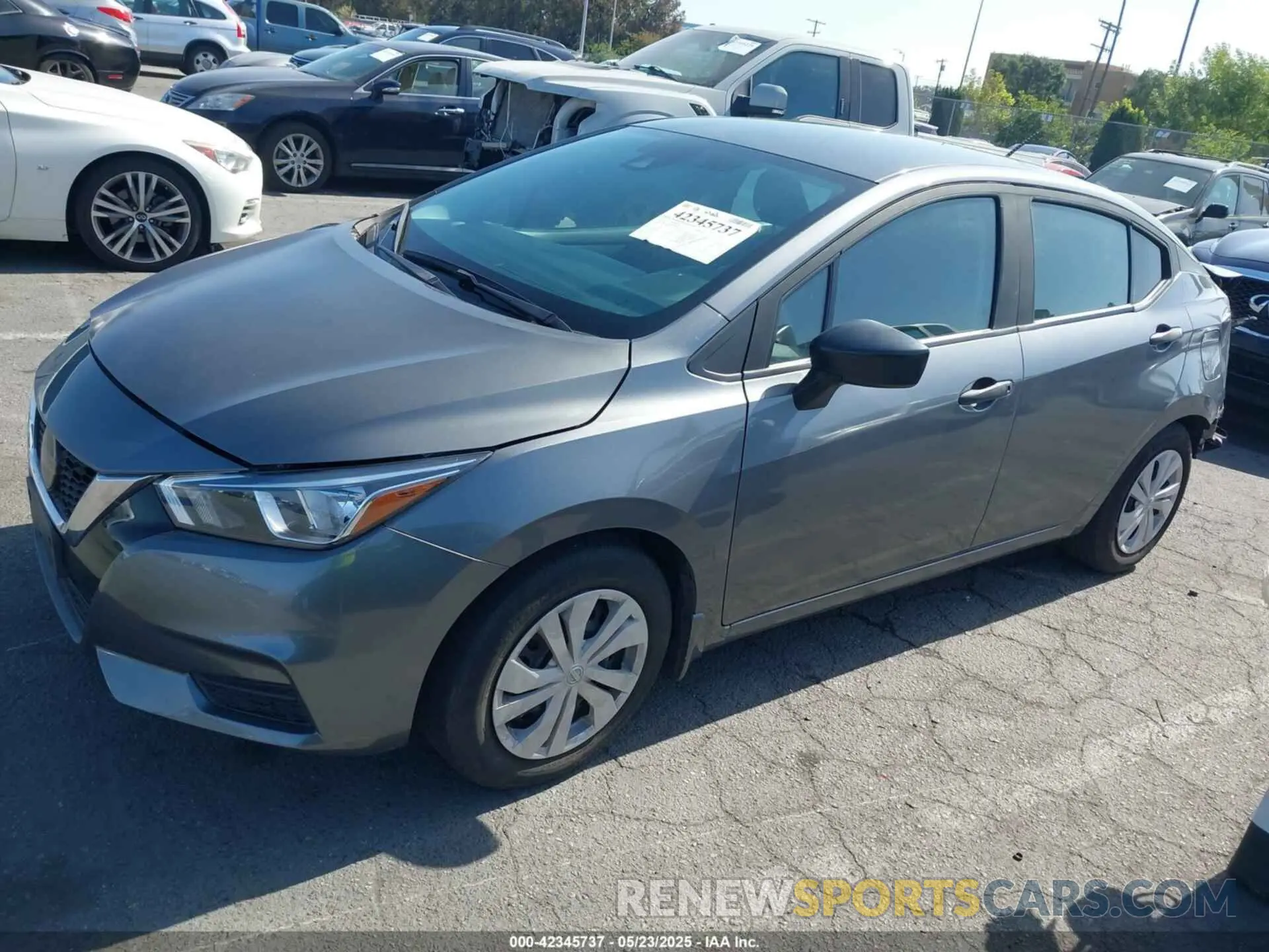 2 Photograph of a damaged car 3N1CN8DV0ML860009 NISSAN VERSA 2021