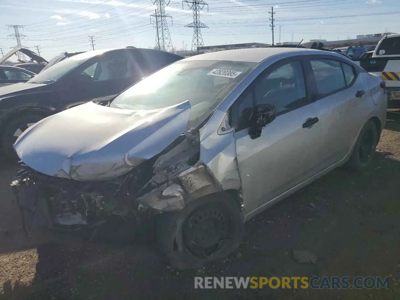 1 Photograph of a damaged car 3N1CN8DV0ML908186 NISSAN VERSA 2021
