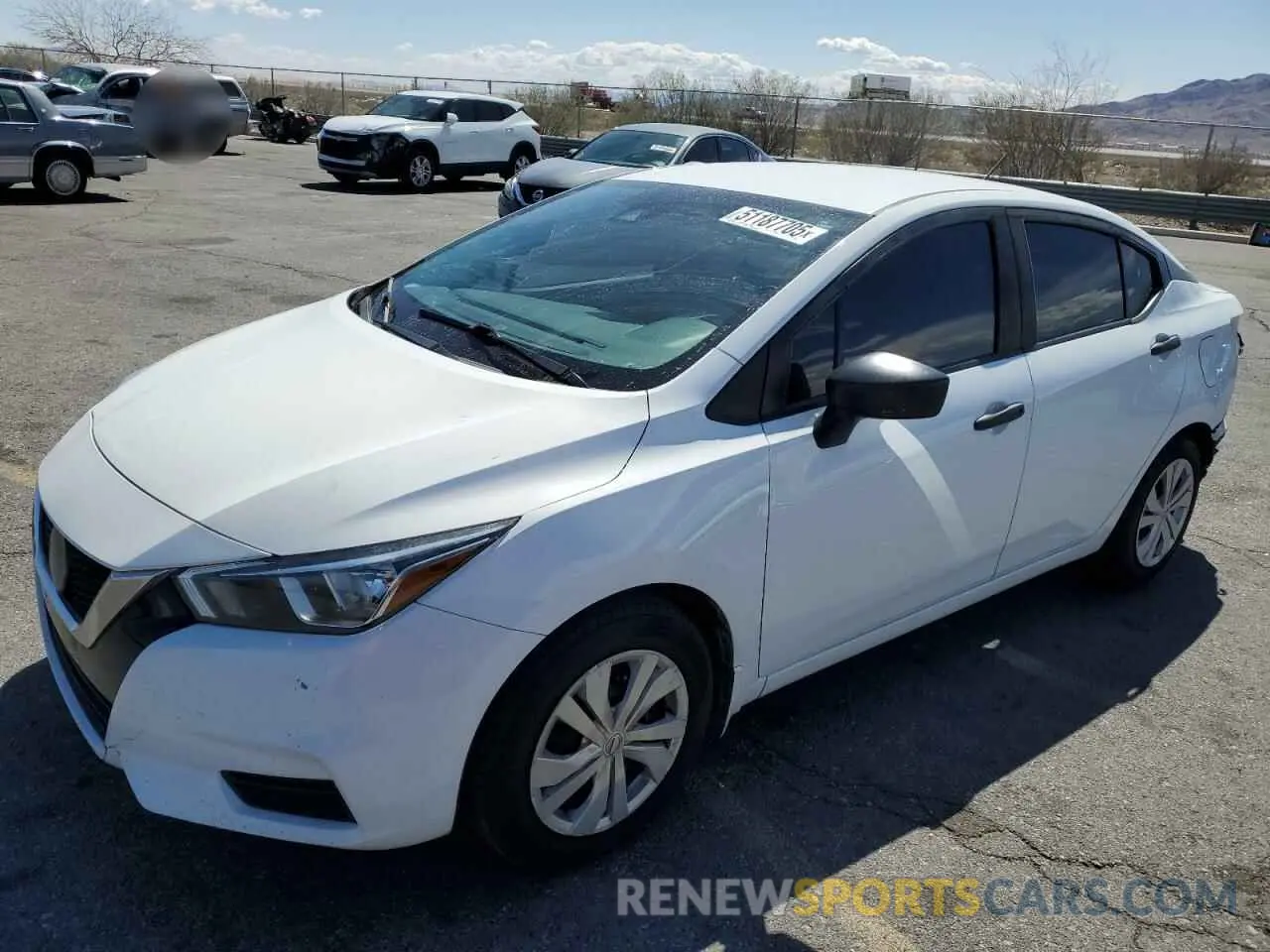 1 Photograph of a damaged car 3N1CN8DV1ML857541 NISSAN VERSA 2021