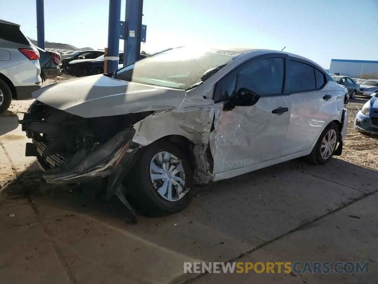 1 Photograph of a damaged car 3N1CN8DV1ML923683 NISSAN VERSA 2021