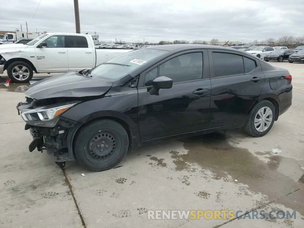 1 Photograph of a damaged car 3N1CN8DV3ML821771 NISSAN VERSA 2021