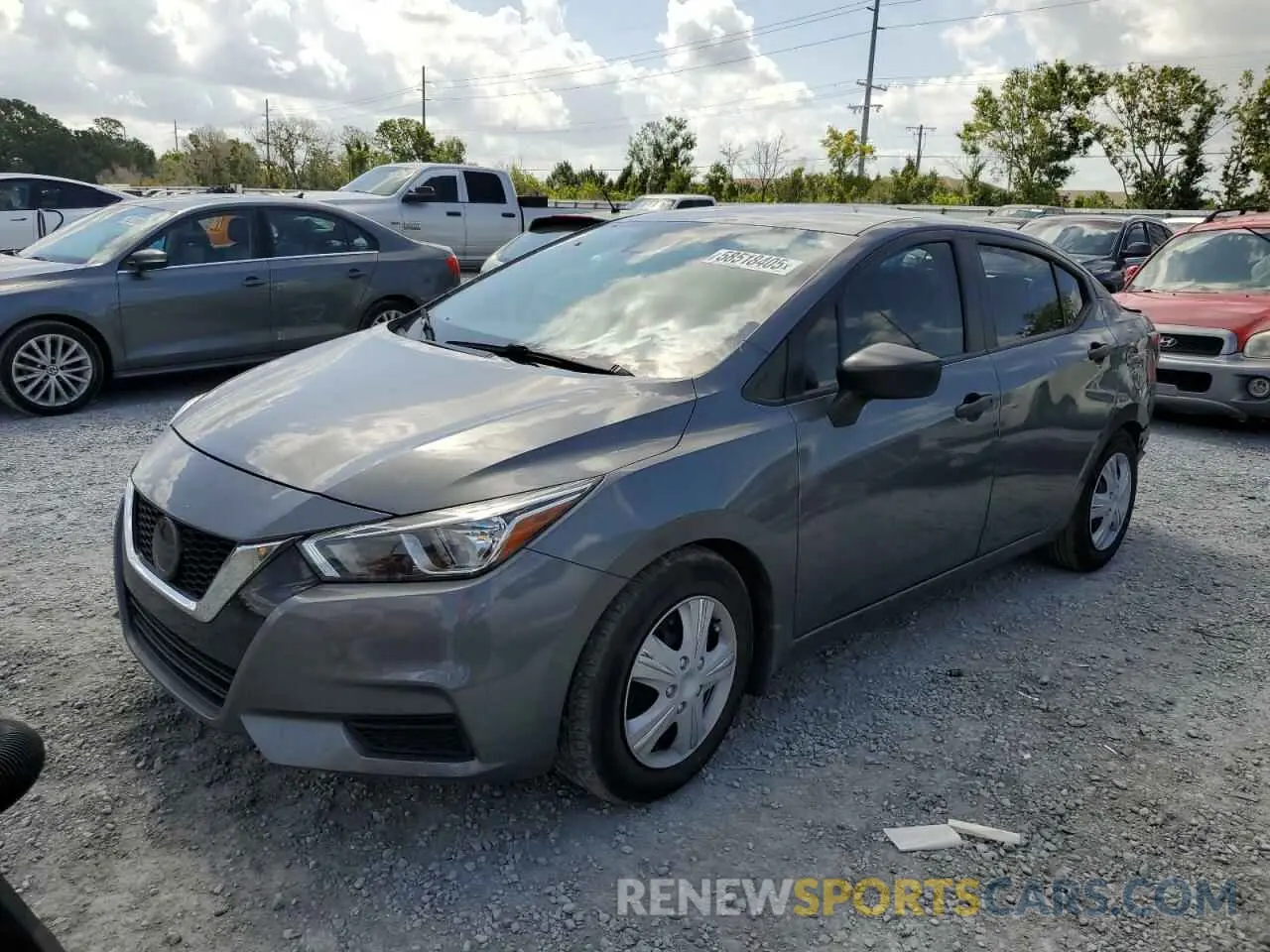 1 Photograph of a damaged car 3N1CN8DV3ML906514 NISSAN VERSA 2021
