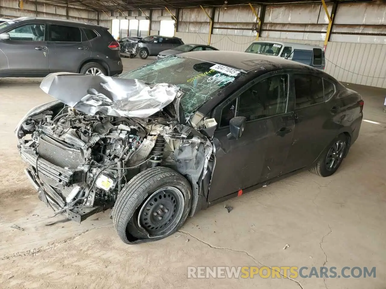 1 Photograph of a damaged car 3N1CN8DV4ML908417 NISSAN VERSA 2021