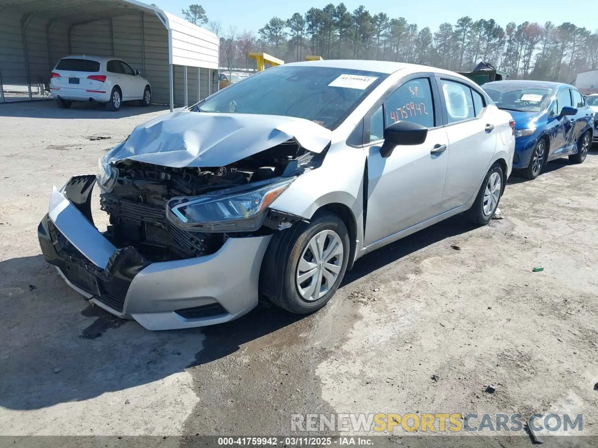 2 Photograph of a damaged car 3N1CN8DV6ML807301 NISSAN VERSA 2021