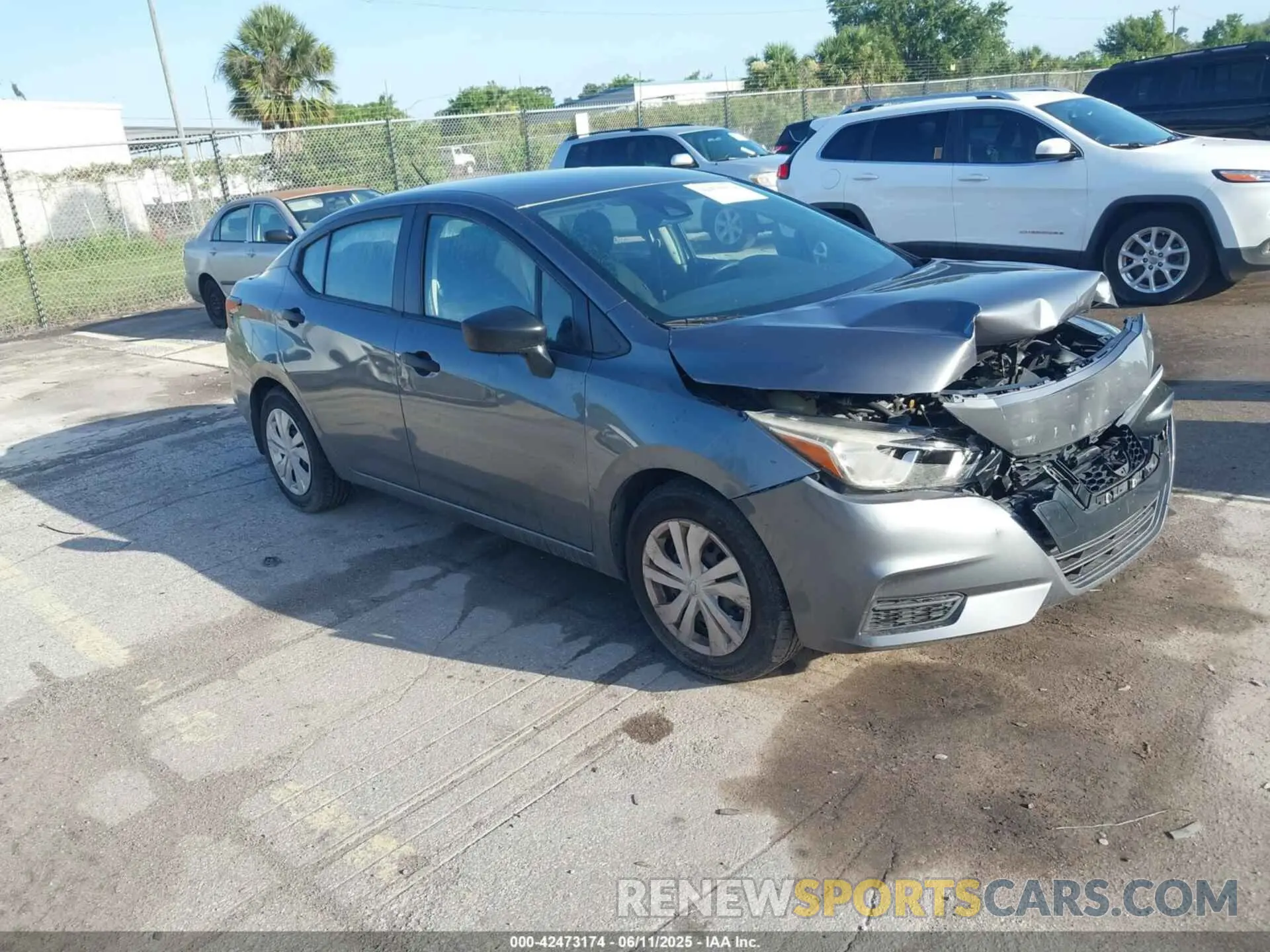 1 Photograph of a damaged car 3N1CN8DV7ML809106 NISSAN VERSA 2021