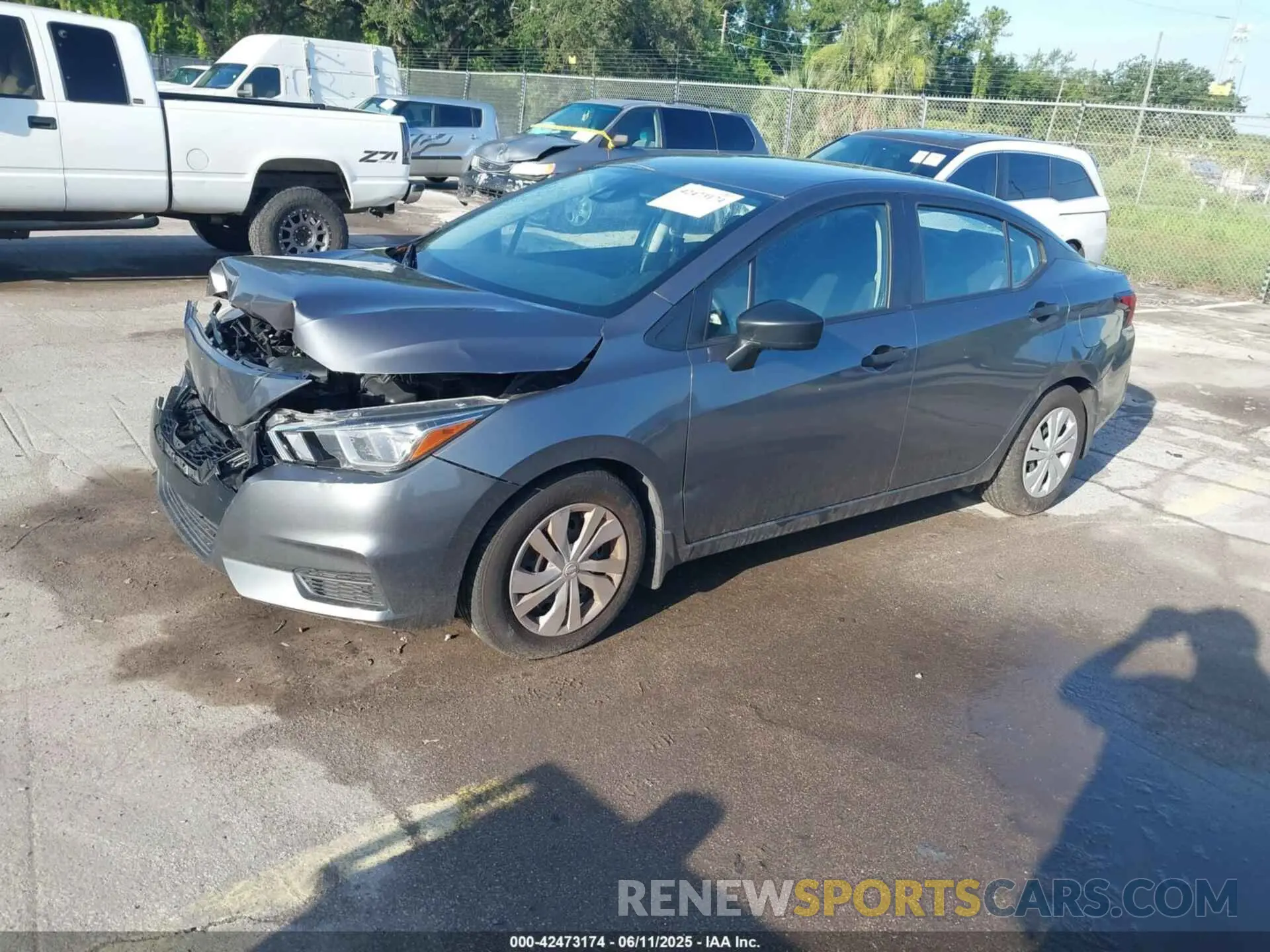 2 Photograph of a damaged car 3N1CN8DV7ML809106 NISSAN VERSA 2021
