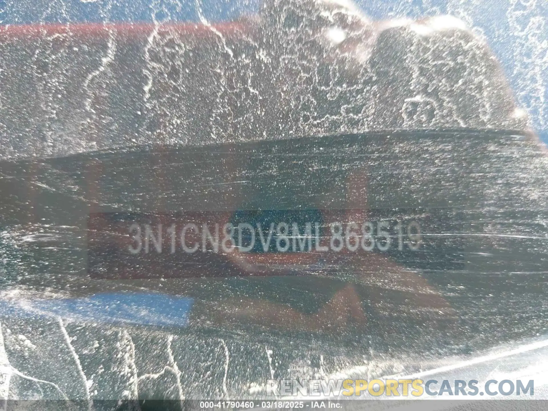 9 Photograph of a damaged car 3N1CN8DV8ML868519 NISSAN VERSA 2021