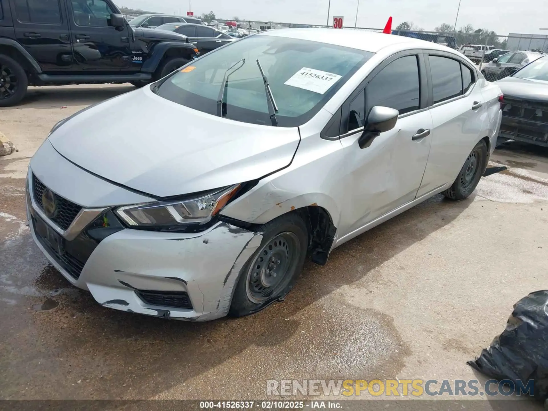 2 Photograph of a damaged car 3N1CN8DV9ML925147 NISSAN VERSA 2021