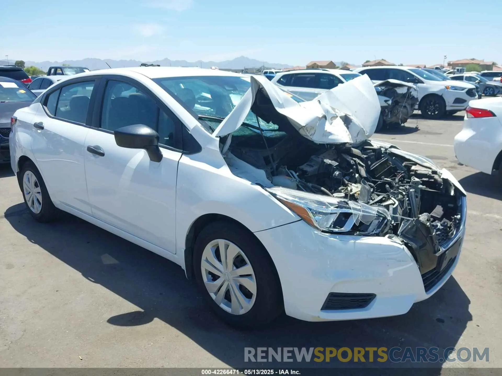 1 Photograph of a damaged car 3N1CN8DVXML856372 NISSAN VERSA 2021