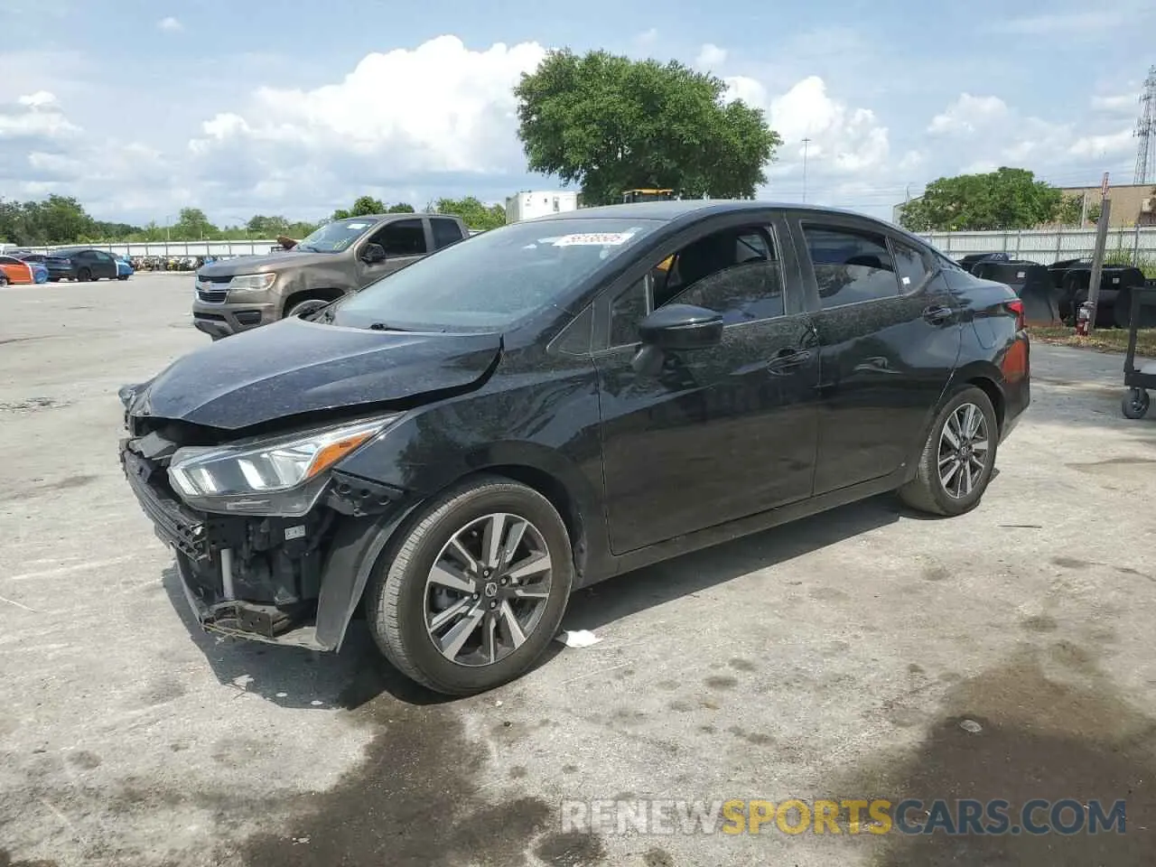 1 Photograph of a damaged car 3N1CN8EV0ML812606 NISSAN VERSA 2021