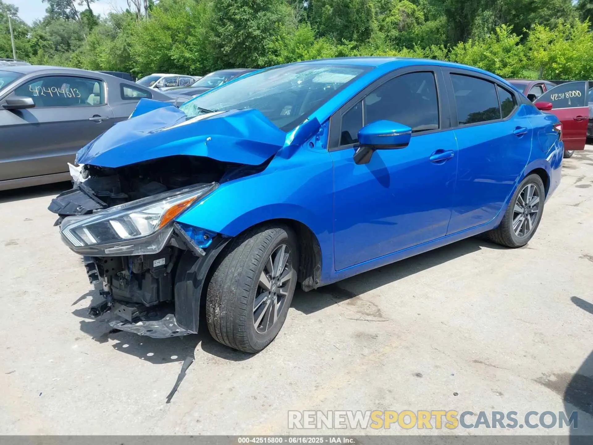 2 Photograph of a damaged car 3N1CN8EV0ML833116 NISSAN VERSA 2021