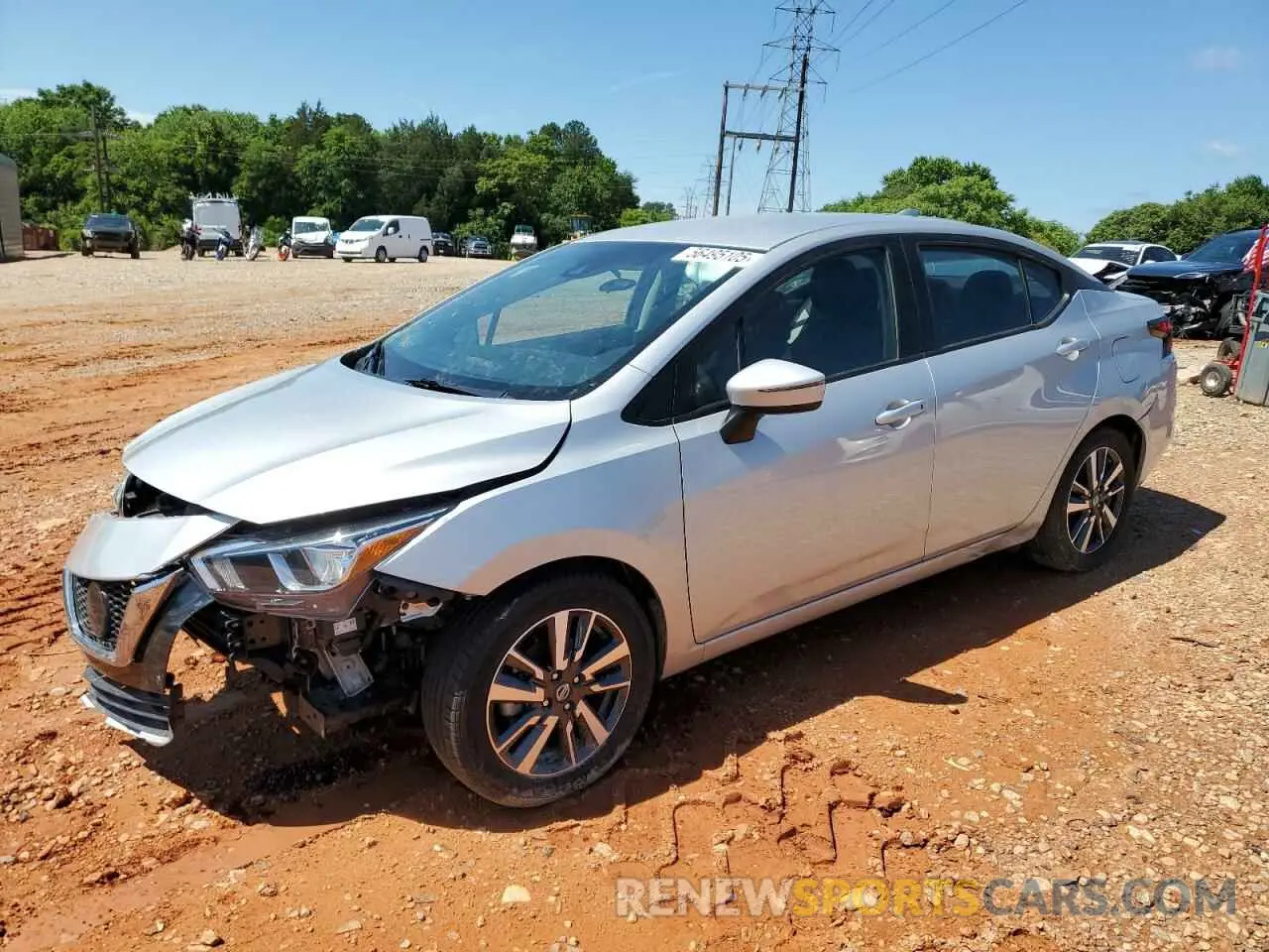 1 Photograph of a damaged car 3N1CN8EV0ML856587 NISSAN VERSA 2021