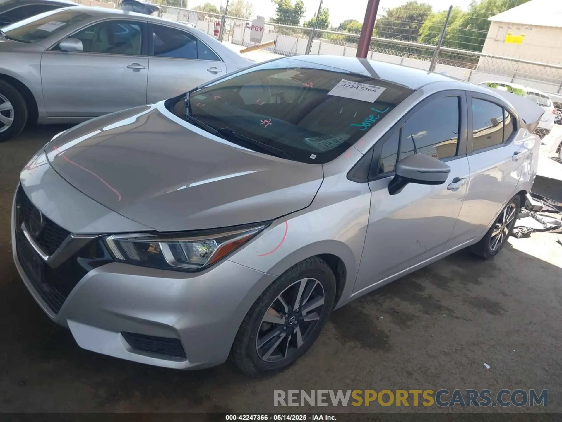 2 Photograph of a damaged car 3N1CN8EV0ML878735 NISSAN VERSA 2021