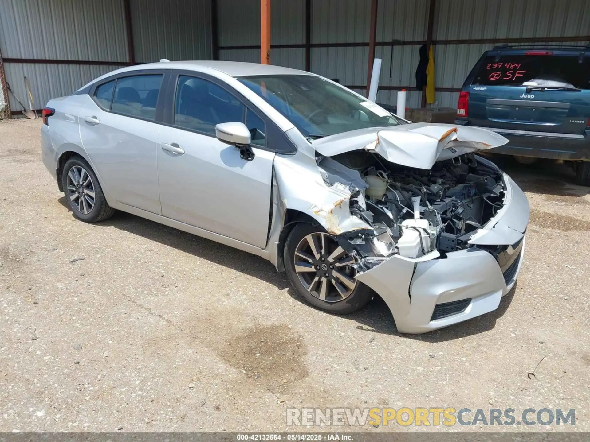 1 Photograph of a damaged car 3N1CN8EV0ML924581 NISSAN VERSA 2021