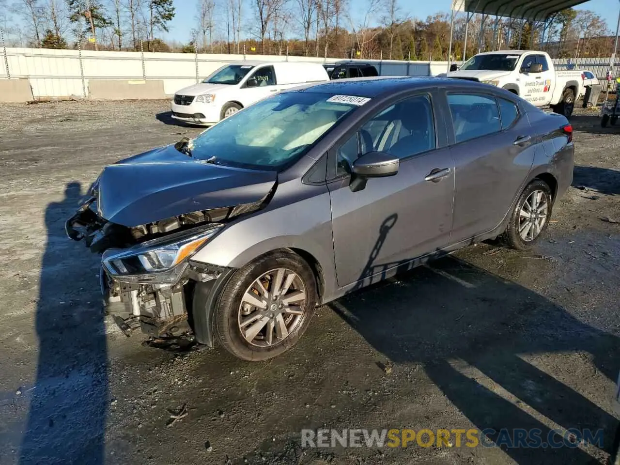 1 Photograph of a damaged car 3N1CN8EV1ML814381 NISSAN VERSA 2021