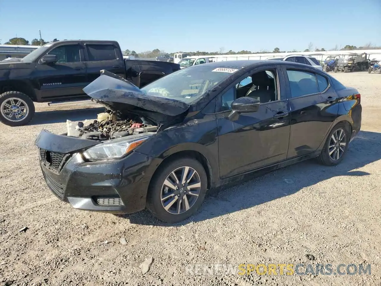 1 Photograph of a damaged car 3N1CN8EV1ML827891 NISSAN VERSA 2021