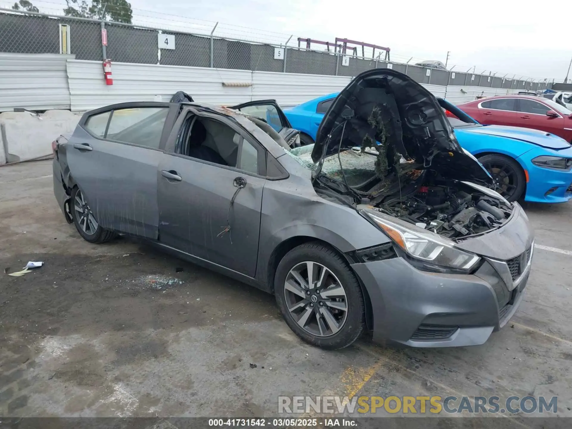 1 Photograph of a damaged car 3N1CN8EV1ML831150 NISSAN VERSA 2021