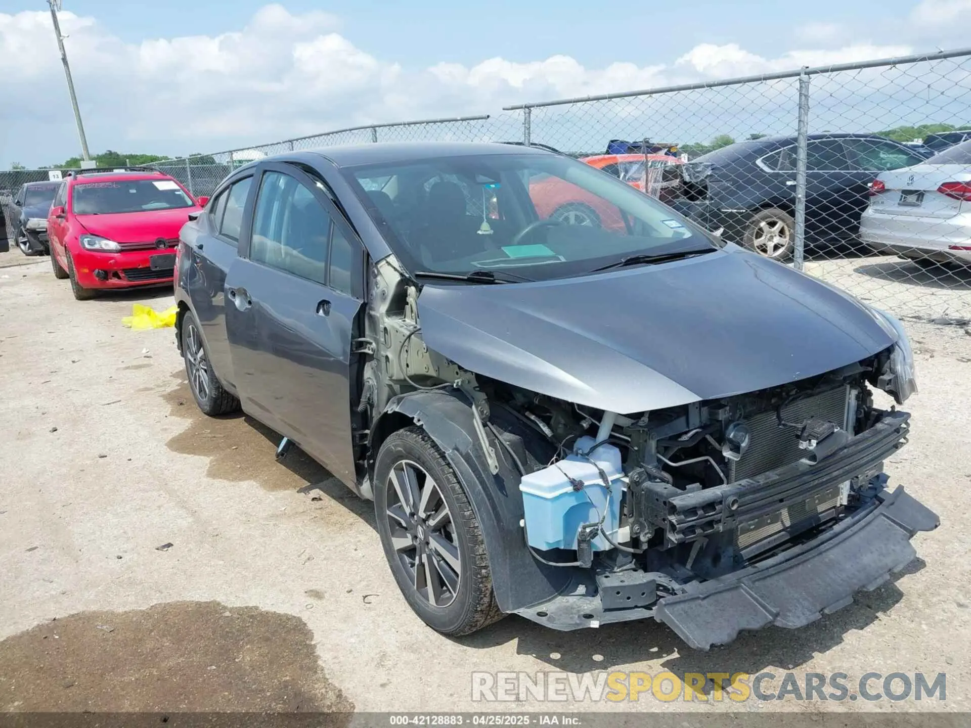 1 Photograph of a damaged car 3N1CN8EV1ML840835 NISSAN VERSA 2021
