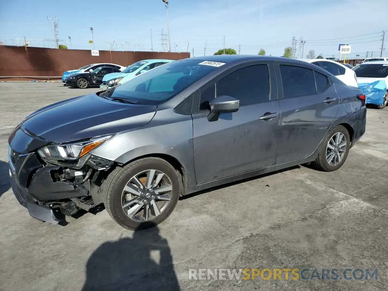 1 Photograph of a damaged car 3N1CN8EV1ML876038 NISSAN VERSA 2021