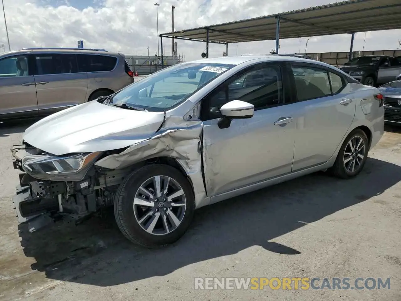 1 Photograph of a damaged car 3N1CN8EV1ML888089 NISSAN VERSA 2021