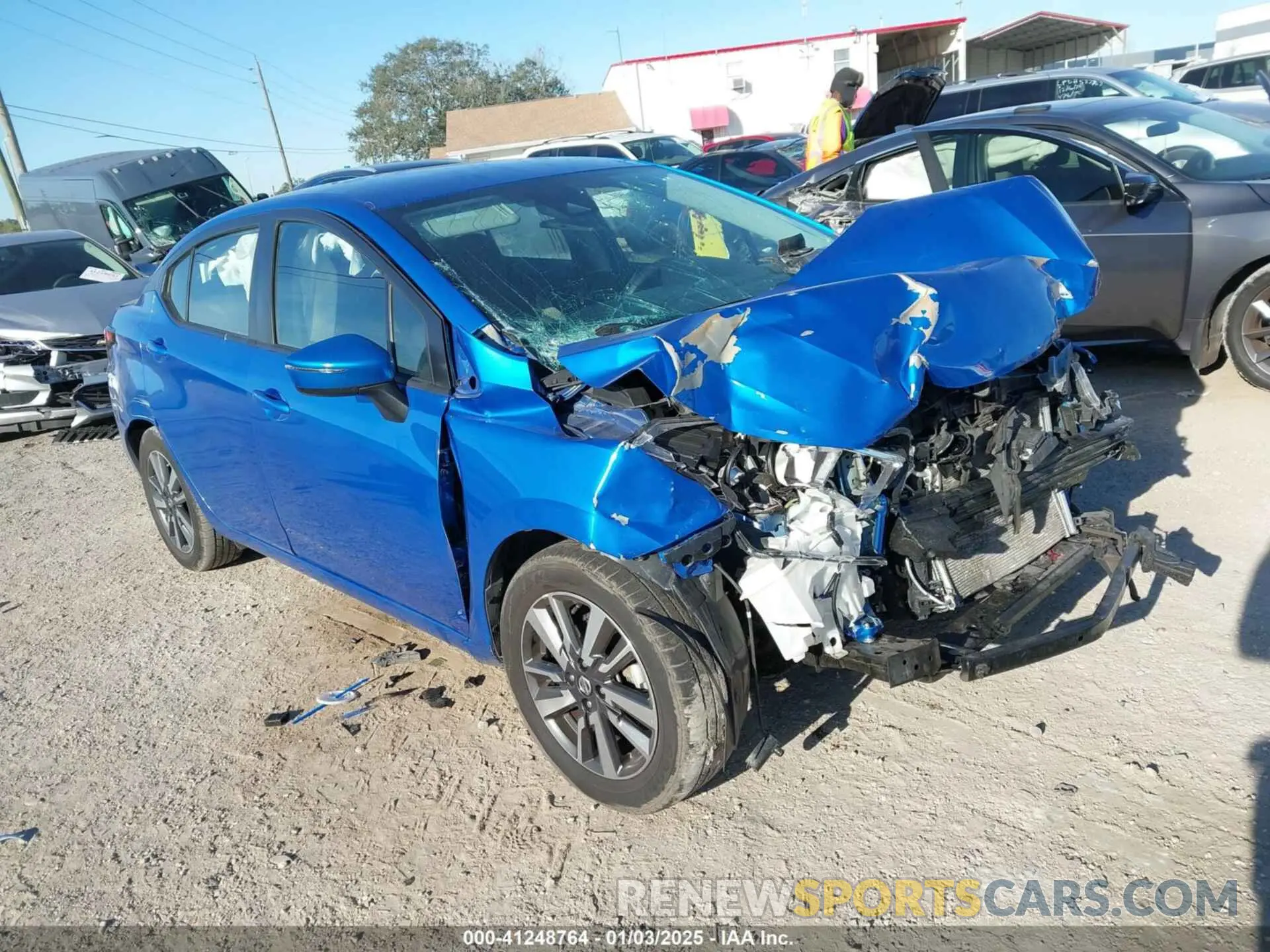 1 Photograph of a damaged car 3N1CN8EV2ML823980 NISSAN VERSA 2021