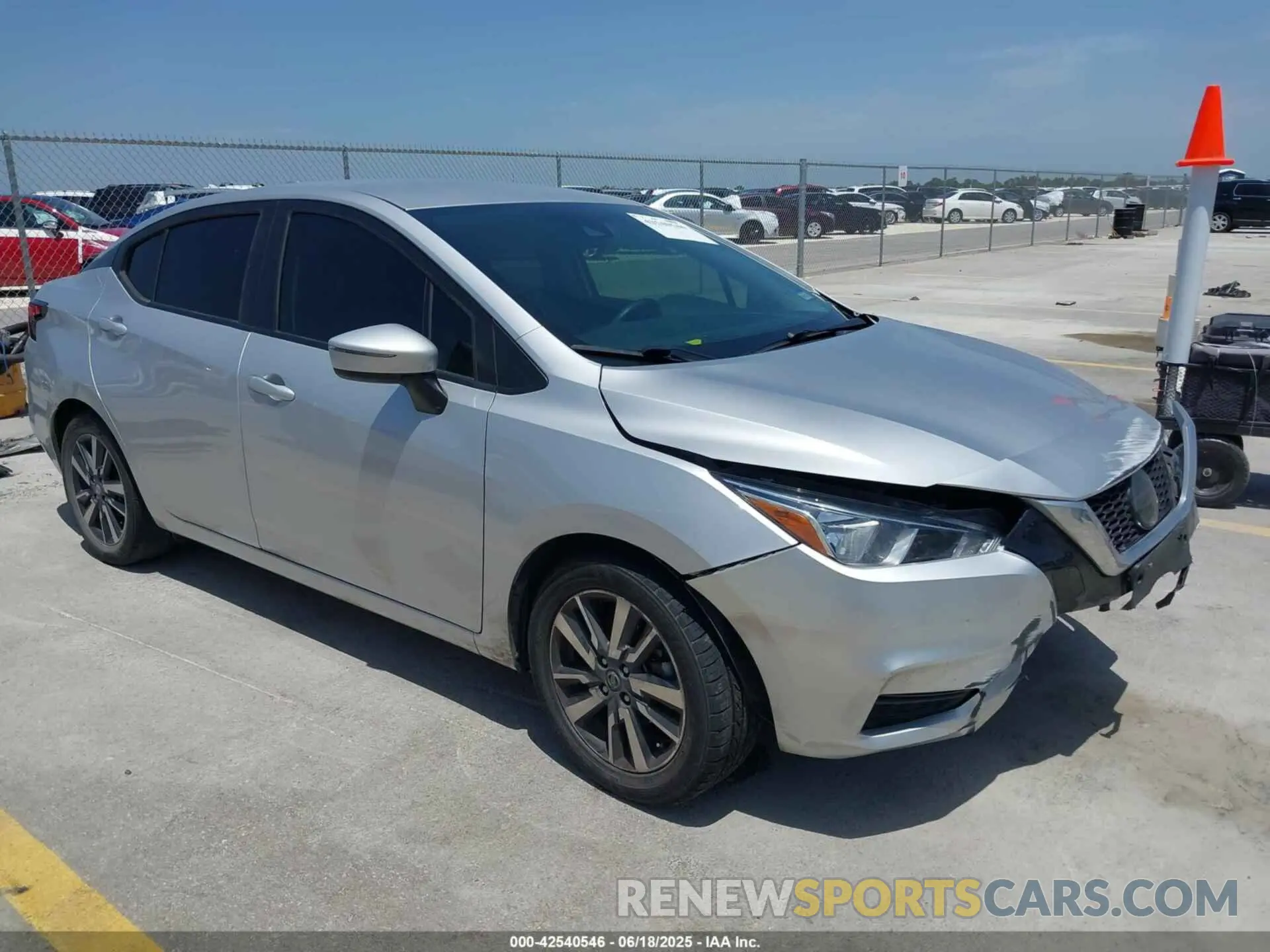 1 Photograph of a damaged car 3N1CN8EV2ML872046 NISSAN VERSA 2021