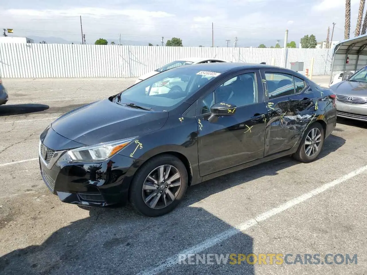 1 Photograph of a damaged car 3N1CN8EV2ML873486 NISSAN VERSA 2021