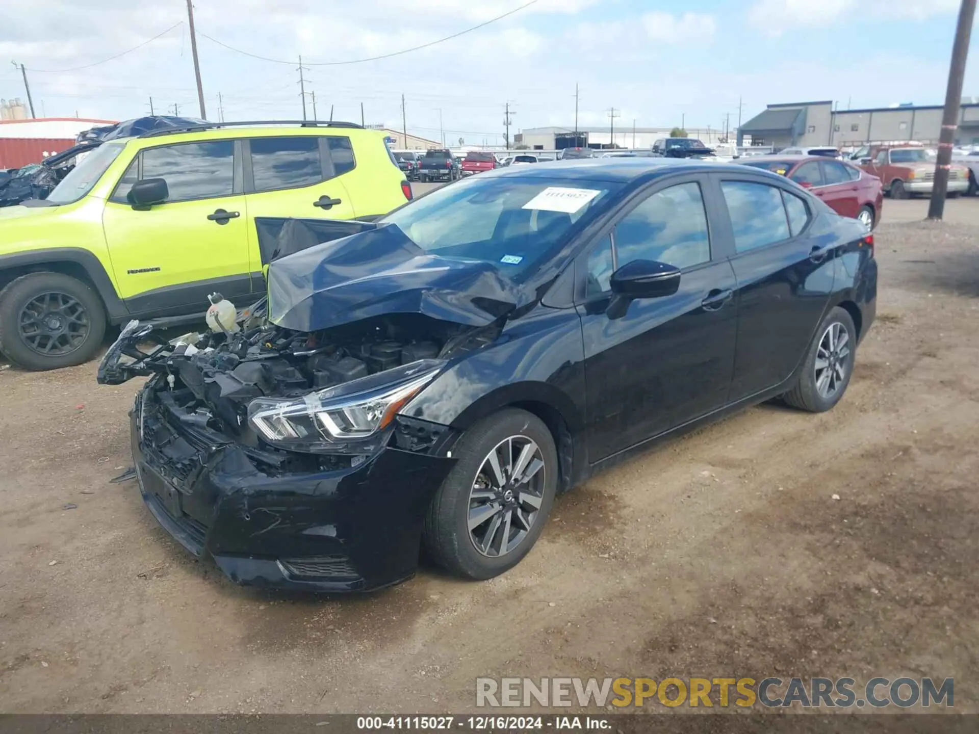 2 Photograph of a damaged car 3N1CN8EV2ML876811 NISSAN VERSA 2021