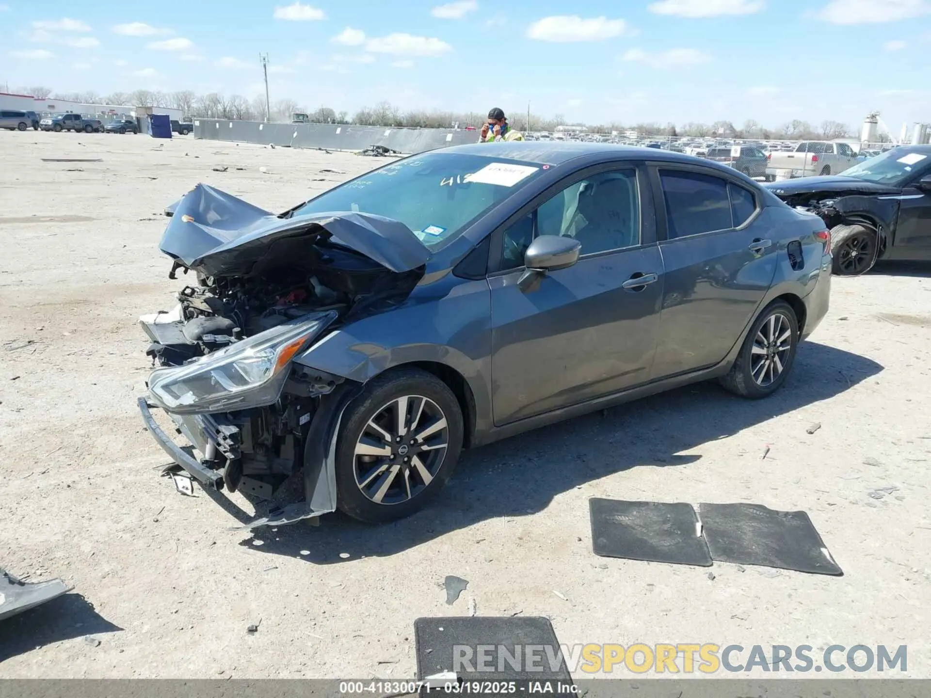2 Photograph of a damaged car 3N1CN8EV3ML826189 NISSAN VERSA 2021