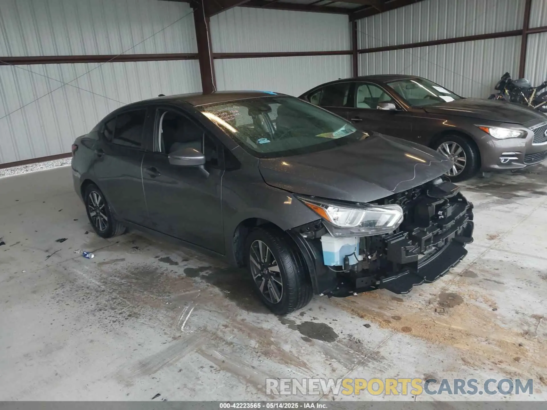 1 Photograph of a damaged car 3N1CN8EV3ML834941 NISSAN VERSA 2021