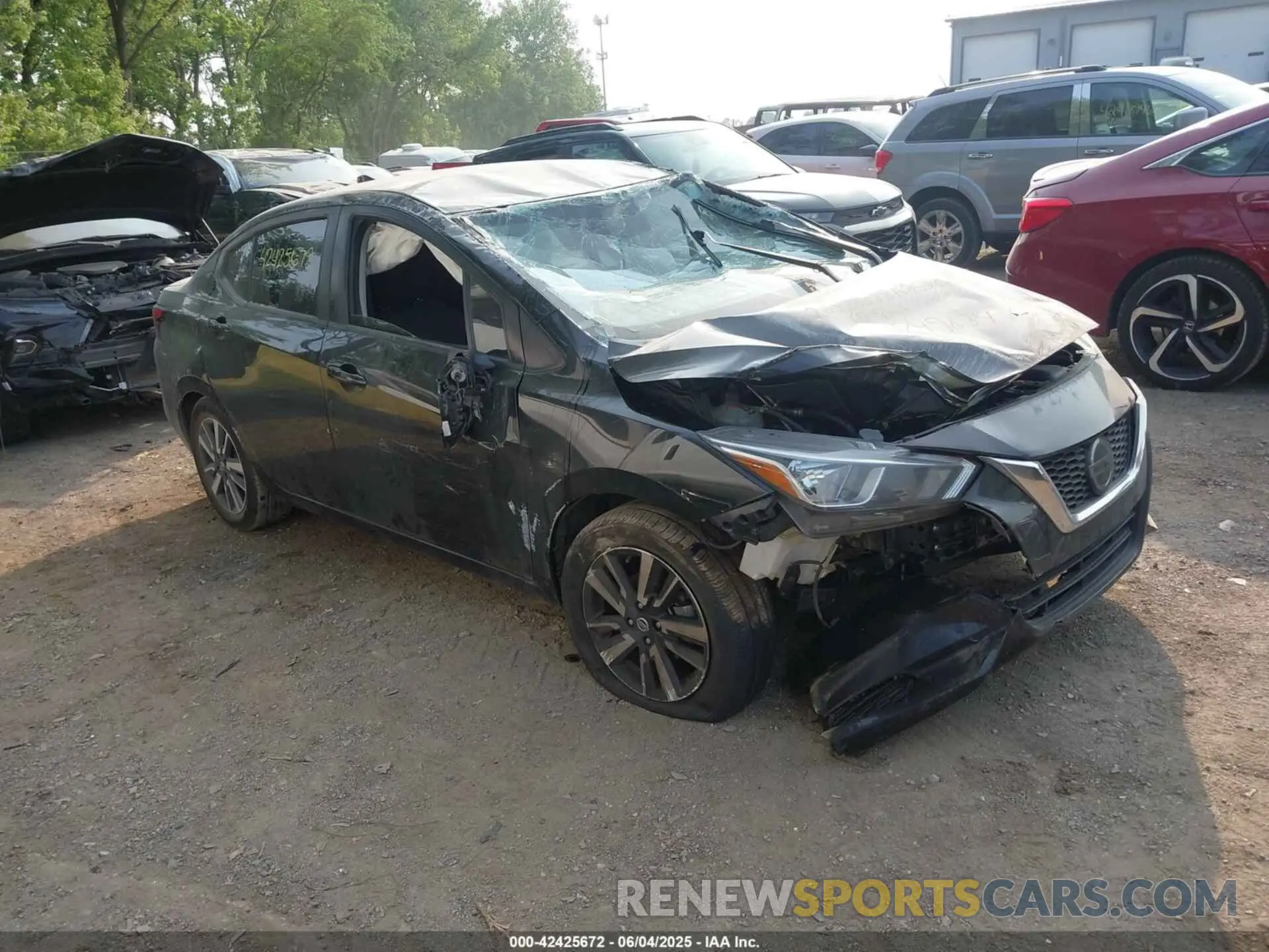 1 Photograph of a damaged car 3N1CN8EV3ML849634 NISSAN VERSA 2021