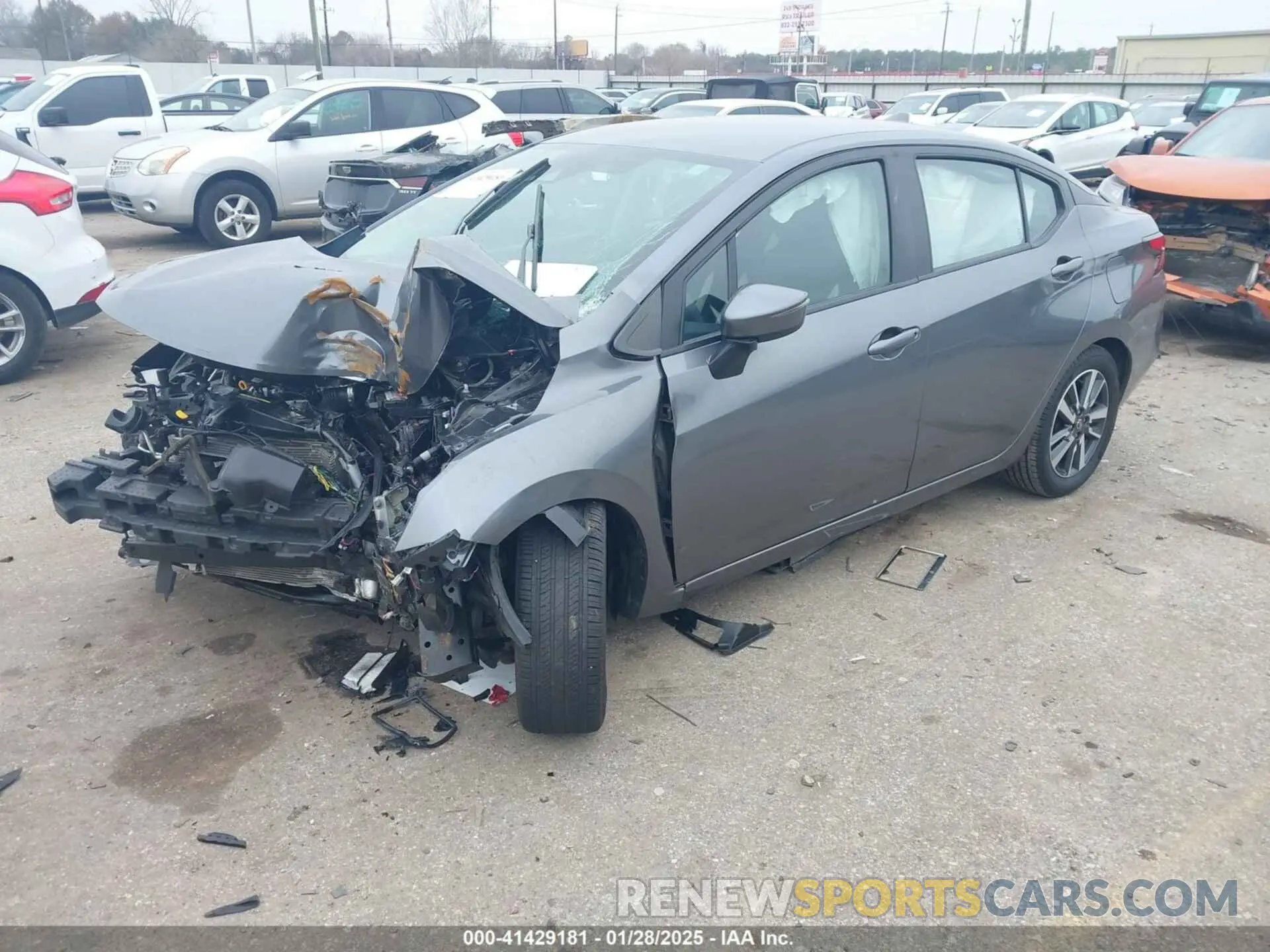 2 Photograph of a damaged car 3N1CN8EV3ML893214 NISSAN VERSA 2021